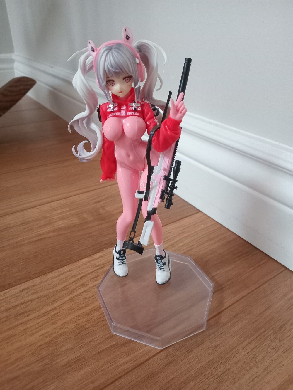 Anime Girl Pink Figurine